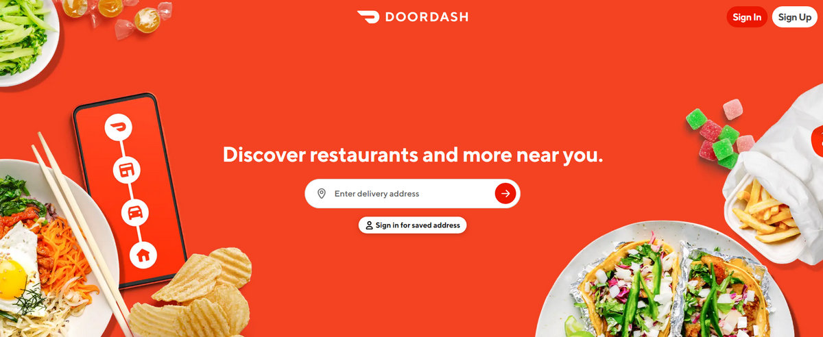 DoorDash - one of the largest ecommerce platforms in 2024
